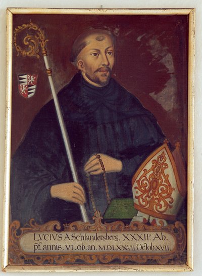 Retrato do abade Lucius von Schlandersberg de Unbekannt Unbekannt